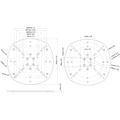 Scanstrut DPT-S-PLATE-03 Satcom Mounting Plate for PowerTower