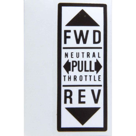 Morse Label for MT3 Control Head (Forward / Neutral / Reverse)