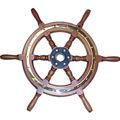 Stazo Type 01 Wooden Spoked Marine Steering Wheel (550mm)