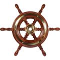 Osculati Wooden Spoked Steering Wheel (370mm)