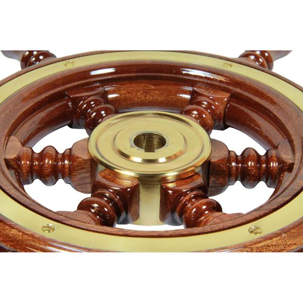 Osculati Wooden Spoked Steering Wheel (370mm)