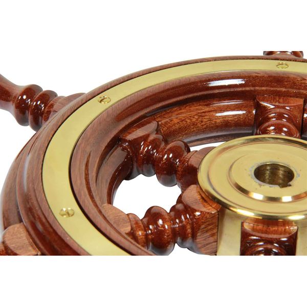 Osculati Wooden Spoked Steering Wheel (370mm)