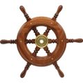 Osculati Wooden Spoked Steering Wheel (420mm)