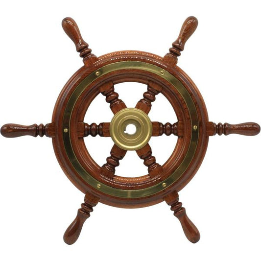 Osculati Wooden Spoked Steering Wheel (420mm)