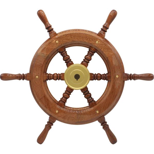 Osculati Wooden Spoked Steering Wheel (520mm)