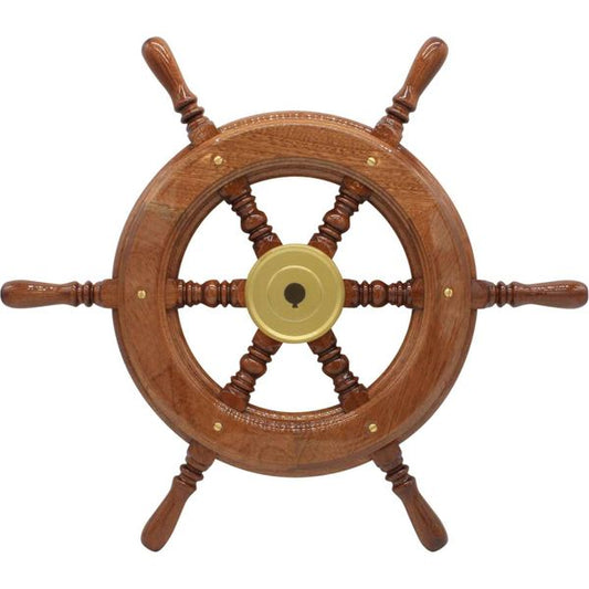 Osculati Wooden Spoked Steering Wheel (520mm)