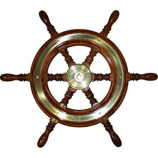 Osculati Wooden Spoked Steering Wheel (600mm)