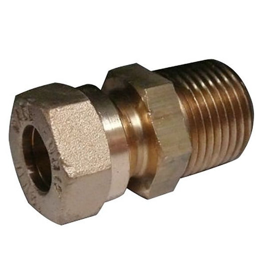 AG Male Compression Coupling (3/8" BSP Taper to 3/8" Compression)