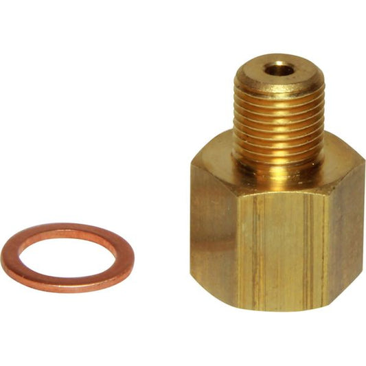 Faria Bush Adaptor for Gauge Senders (1/8" NPTF F to 1/8" BSP M)