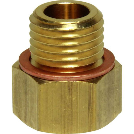 Faria Beede Bush Adaptor for Gauge Senders (1/8" NPTF F to M14x1.5 M)