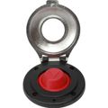 Osculati Waterproof Foot Switch (Black & SS with Red / 12V/24V)