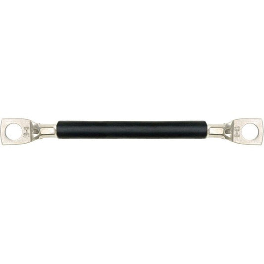 AMC Battery Connector Lead with 8mm Ring Terminals (300mm Long, Black)