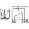 AMC 12 Volt 40/15 Amp Mini Relay (5 Pin)