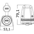 Osculati USB Socket For Surface Mounting