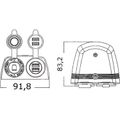 Osculati Double USB and Cigarette Lighter For Surface Mounting