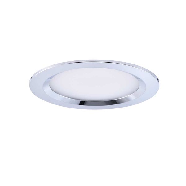 Chrome Downlight 10-30V DC / 85mm OD / Warm White