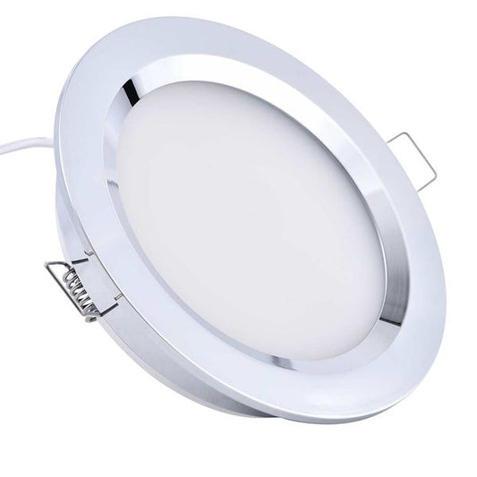 Chrome Downlight 10-30V DC / 105mm OD / Warm White