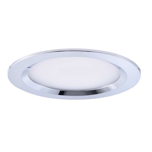 Chrome Downlight 10-30V DC / 105mm OD / Warm White