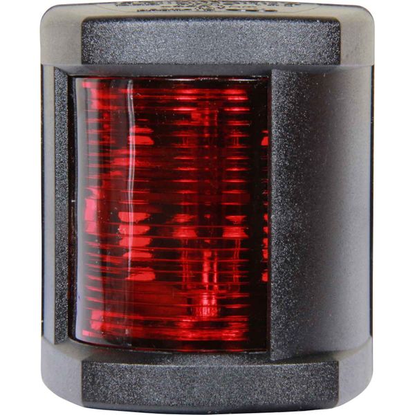 Hella 3562 Port Red Navigation Light (Black Case / 12V / 10W)