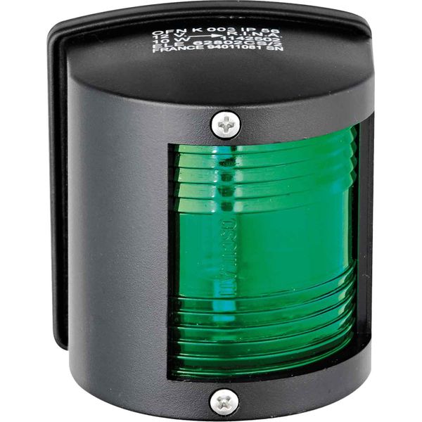 Two 5 Series Starboard Green Navigation Light (Black Case / 12V / 10W)