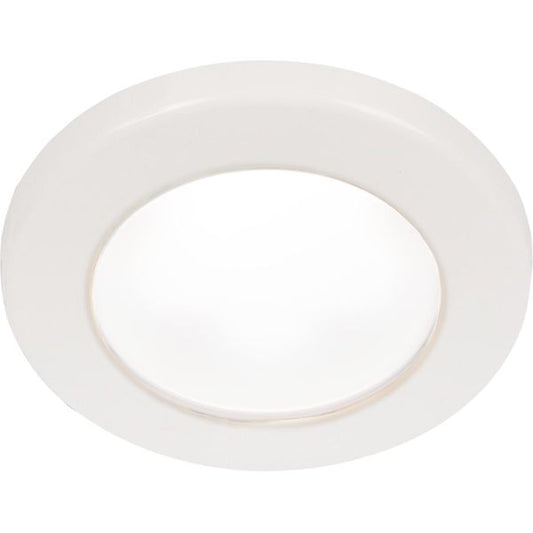Hella EuroLED 75 Recess Mount Light with White Rim (White / 24V)