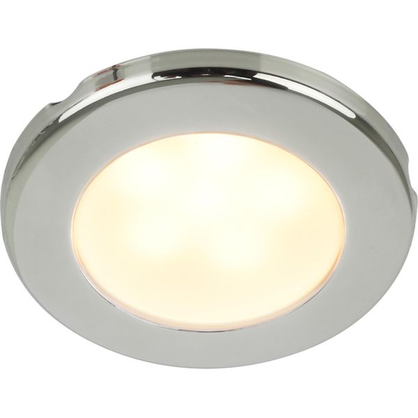 Hella EuroLED 75 Light with Stainless Steel Rim (Warm White / 12V)