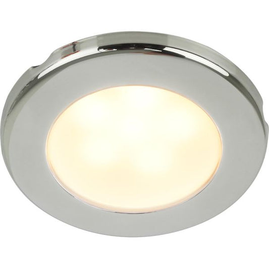 Hella EuroLED 75 Light with Stainless Steel Rim (Warm White / 12V)