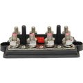 VTE Black 250A Power Distribution Busbar (4 x 5/16" & 4 x 3/8" Posts)