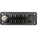 VTE Black Power Distribution Busbar (1 x 1/4" Post & 30 x 6.3mm Tabs)