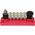 VTE Red Power Distribution Busbar (1 x 1/4" Post & 30 x 6.3mm Tabs)