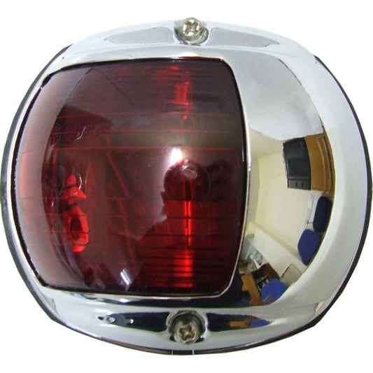 Perko 0170 Port Red Navigation Light (Chrome Plated Case / 12V / 15W)