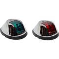 Perko 0254 Green & Red Navigation Side Lights (Chromed / 12V / 8W)
