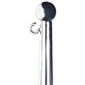 Osculati Flagpole in Stainless Steel with End Ball (610mm)