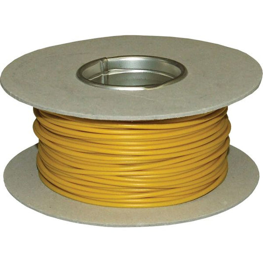 AMC 1 Core 0.5mm² Yellow Thin Wall Cable (50m)