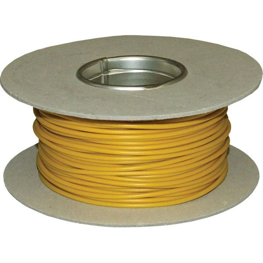 AMC 1 Core 1mm² Yellow Thin Wall Cable (50m)