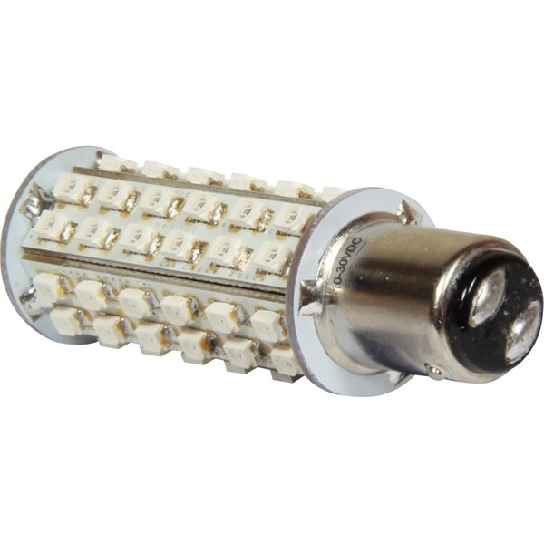 Red LED BAY15d Navigation Light Bulb (10V - 30V / 3.6W / 67mm)