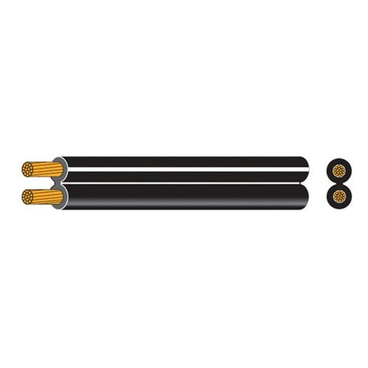 AMC 2 Core 0.38mm2 Speaker Cable 10m Black (Each)