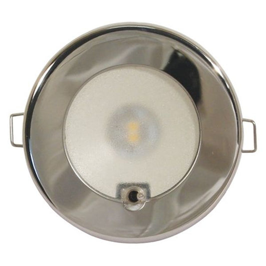 Quick Ted LED Downlight Stainless Steel (12/24V, Warm White, Switched)