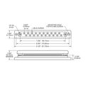 Blue Sea Busbar with Polycarbonate Cover (150A / 20 Terminals)