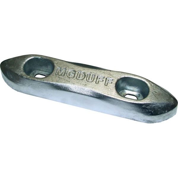 MG Duff ZD72B Straight Zinc Hull Anode for Salt Waters (12.0kg / Bolt)