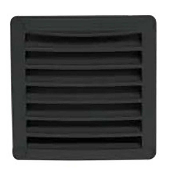 Can SB Plastic Louvred Vent 118 x 118mm Black