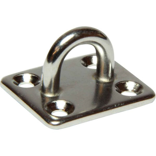 Osculati Stainless Steel Eye Plate (30mm x 35mm Base / 4 Bolts)