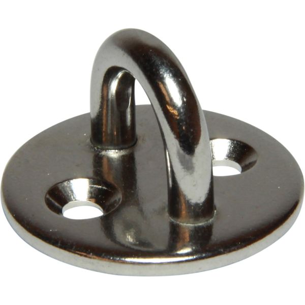 Osculati Stainless Steel Eye Plate (33mm Diameter Base / 2 Bolts)