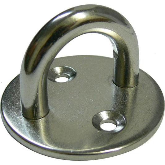 Osculati Stainless Steel Eye Plate (50mm Diameter Base / 2 Bolts)