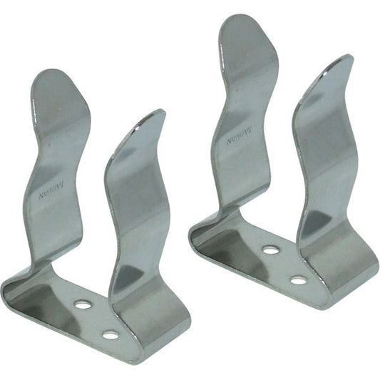 Osculati Stainless Steel Pole Clips (25mm - 32mm / Per Pair)