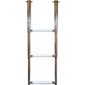 Osculati Stainless Steel 3 Step Telescopic Folding Ladder (880x300mm)