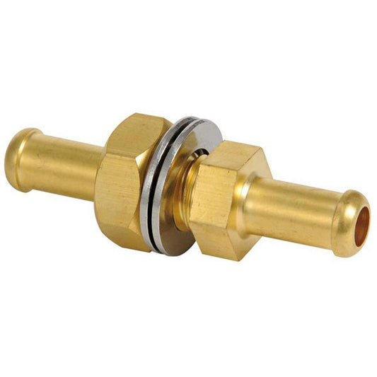 Osculati Brass Bulkhead Fuel Connector (10mm Hose)