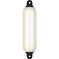 Dan-Fender White Cylindrical Fender for 17-23' Boats (150mm x 645mm)