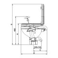 Johnson AquaT Compact Manual Toilet