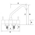 Osculati Single Mixer Tap with Lowering & Folding Spout